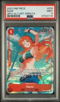 2022 One Piece Op01-Romance Dawn Nami Alternate Art-Errata #016 PSA 9