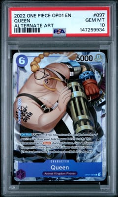 2022 One Piece Op01-Romance Dawn Queen Alternate Art #097 PSA 10
