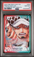 2022 One Piece Op01-Romance Dawn Trafalgar Law Alternate Art-Errata #002 PSA 10