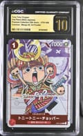 2022 One Piece Premium Collection 25th Anniversary Japanese Tony Tony Chopper Manga Alt. Art Parallel #ST01-006 CGC 10  Pristine
