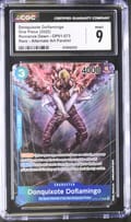 2022 One Piece Romance Dawn (OP01) Donquixote Doflamingo (Borderless) Alt Art #OP01-073 CGC 9