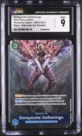 2022 One Piece Romance Dawn (OP01) Donquixote Doflamingo (Borderless) Alt Art #OP01-073 CGC 9