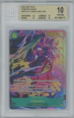 2022 One Piece Romance Dawn Yamato SCR PAR #OP01121 BGS 10  Pristine