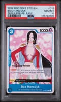 2022 One Piece Starter Deck St03-The Seven Warlords of the Sea Boa Hancock Super Pre-Release #013 PSA 10