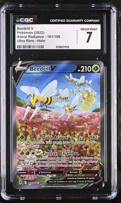 2022 Pokemon Astral Radiance Beedrill V Ultra Rare Holo #161/189 CGC 7