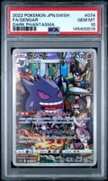 2022 Pokemon Japanese Sword & Shield Dark Phantasma Fa / Gengar Dark Phantasma #074 PSA 10