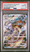 2022 Pokemon Japanese Sword & Shield Vstar Universe Full Art / Mewtwo Vstar #221 PSA 10