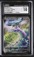 2022 Pokemon Lost Origin Aerodactyl V Ultra Rare Holo #180/196 CGC 10