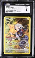 2022 Pokemon Lost Origin Pikachu Trainer Gallery Holo #TG05/TG30 CGC 9