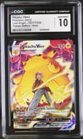2022 Pokemon Lost Origin Pikachu VMAX Trainer Gallery Holo #TG17/TG30 CGC 10