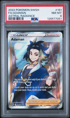 2022 Pokemon Sword & Shield Astral Radiance Fa / Adaman Astral Radiance #181 PSA 8