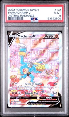 2022 Pokemon Sword & Shield Astral Radiance Fa / Machamp V Astral Radiance #172 PSA 9