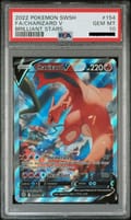 2022 Pokemon Sword & Shield: Brilliant Stars Charizard V Alternate Full Art #154 PSA 10