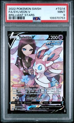 2022 Pokemon Sword & Shield Brilliant Stars Fa / Sylveon V Brilliant Stars #TG14 PSA 9