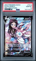2022 Pokemon Sword & Shield Brilliant Stars Fa / Sylveon V Brilliant Stars #TG14 PSA 10
