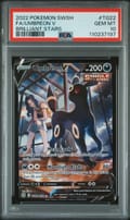 2022 Pokemon Sword & Shield Brilliant Stars Full Art / Umbreon V #TG22 PSA 10