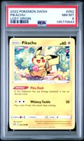 2022 Pokemon Sword & Shield Lost Origin Pikachu Lost Origin #052 PSA 8