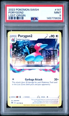 2022 Pokemon Sword & Shield Lost Origin Porygon2 Lost Origin #141 PSA 9