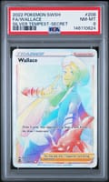 2022 Pokemon Sword & Shield Silver Tempest Fa / Wallace Silver Tempest-Secret #208 PSA 8