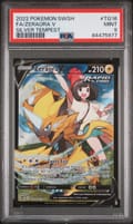 2022 Pokemon Sword & Shield Silver Tempest Full Art / Zeraora V #TG16 PSA 9