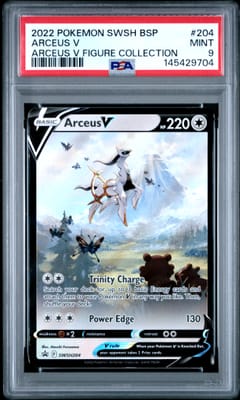 2022 Pokemon Swsh Black Star Promo Arceus V Arceus V Figure Collection #204 PSA 9