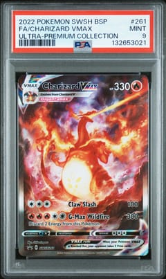 2022 Pokemon Swsh Black Star Promo Full Art / Charizard Vmax Sword & Shield Ultra-Premium Collection-Charizard #261 PSA 9