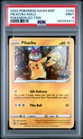 2022 Pokemon Swsh Black Star Promo Pikachu-Holo Pokemon Go Tins #234 PSA 9