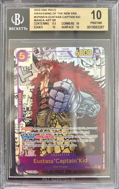 2023 One Piece Awakening of the New Era Eustass #OP05074 BGS 10  Pristine