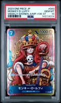 2023 One Piece Japanese Promos Monkey D. Luffy Weekly Shonen Jump-#36-37 #043 PSA 10