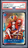 2023 One Piece Japanese Promos Monkey D. Luffy Weekly Shonen Jump-Issue 36-37 #043 PSA 10