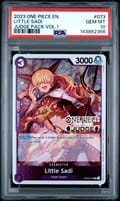 2023 One Piece Judge Pack Volume 1 Little Sadi #073 PSA 10