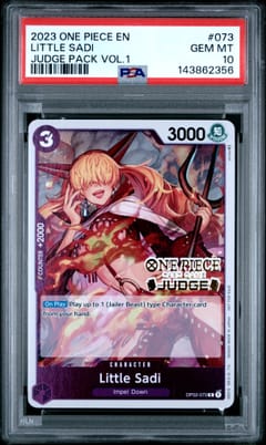 2023 One Piece Judge Pack Volume 1 Little Sadi #073 PSA 10