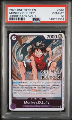 2023 One Piece Judge Pack Volume 2 Monkey D. Luffy #070 PSA 10