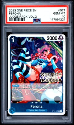 2023 One Piece Judge Pack Volume 2 Perona #077 PSA 10