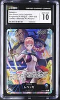 2023 One Piece Kingdoms of Intrigue (OP04) Japanese Rebecca (Map Text Box) Alt Art #OP04-039 CGC 10
