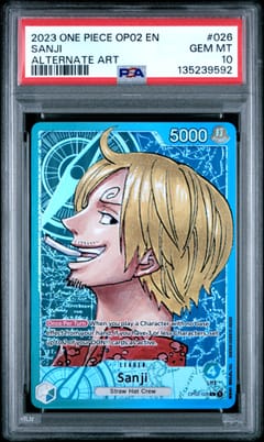 2023 One Piece Op02-Paramount War Sanji Alternate Art #026 PSA 10