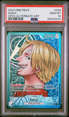 2023 One Piece Op02-Paramount War Sanji Alternate Art #026 PSA 10