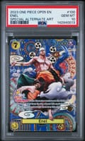 2023 One Piece Op05-Awakening of the New Era Enel Special Alternate Art #100 PSA 10