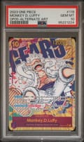 2023 One Piece Op05-Awakening of the New Era Monkey D. Luffy Alternate Art #119 PSA 10