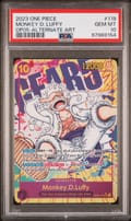 2023 One Piece Op05-Awakening of the New Era Monkey D. Luffy Alternate Art #119 PSA 10