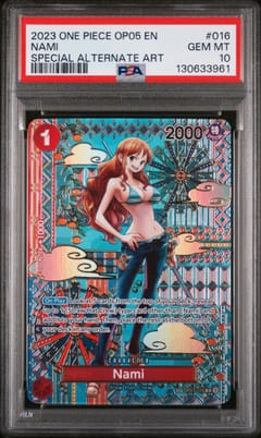 2023 One Piece Op05-Awakening of the New Era Nami Special Alternate Art #016 PSA 10