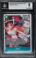2023 One Piece Paramount War Nami SR #OP02036 BGS 9