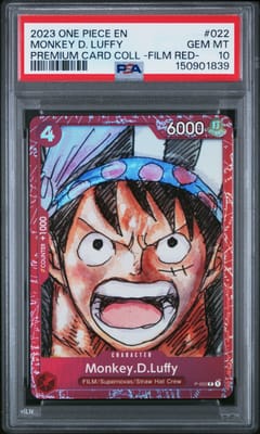 2023 One Piece Premium Card Collection -One Piece Film Red- Monkey D. Luffy #022 PSA 10