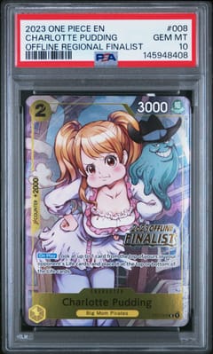 2023 One Piece Promos Charlotte Pudding Offline Regional Finalist #008 PSA 10