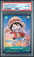 2023 One Piece Promos Monkey D. Luffy Bandai Card Games Set #037 PSA 10