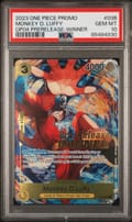 2023 One Piece Promos Monkey D. Luffy Op04 Pre-Release-Winner #036 PSA 10