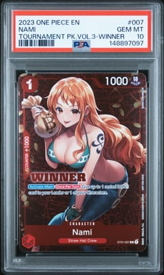 2023 One Piece Promos Nami Tournament Pack Vol.3-Winner #007 PSA 10