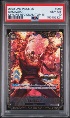 2023 One Piece Promos Sakazuki Offline Regional-Top 16 #099 PSA 10