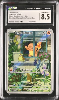 2023 Pokemon Black Star Promos - Scarlet & Violet SVPEN Charmander Obsidian Flames Elite Trainer Box (Holo) #044 CGC 8.5