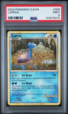 2023 Pokemon Clb-Trading Card Game Classic Blastoise & Suicune Ex Deck Lapras #008 PSA 9